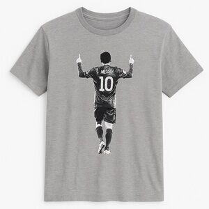 Messi Heather Gray Short Sleeve T-Shirt